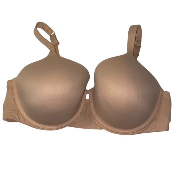 Ambrielle Tan T-Shirt Bra with Seamless Molded Cups 44DDD nude - Picture 1 of 8